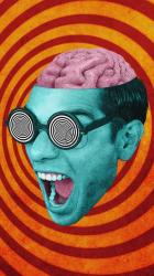 尖叫男子头部的动态动画[免费商用竖屏]