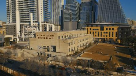 德克萨斯州奥斯汀发电厂鸟瞰图[免费商用]