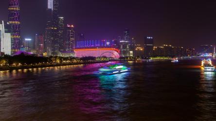 摩天轮交通与城市建筑[4K]