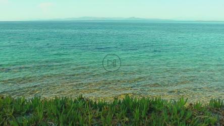 海岸线与绿松石蓝色的大海在夏天[]