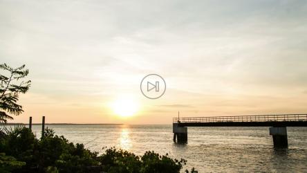 日落时分的小码头[4K]