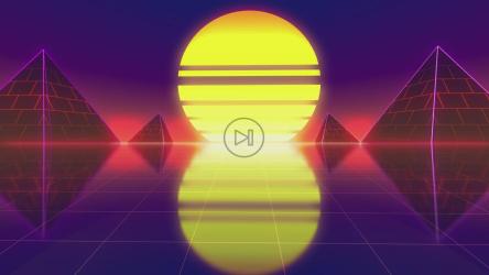 Going toward the sun on a cyberpunk world[4K]