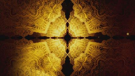 旋转金色伊斯兰图案[]