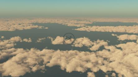 为云端的3D天空飞行[4K]