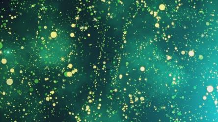 金色闪光火花转动，3D动画[]