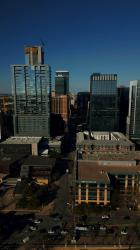 大城市的并排鸟瞰图[免费商用竖屏]