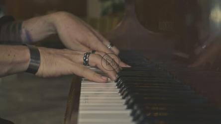 熟练的音乐家弹奏钢琴的双手[4K免费商用]