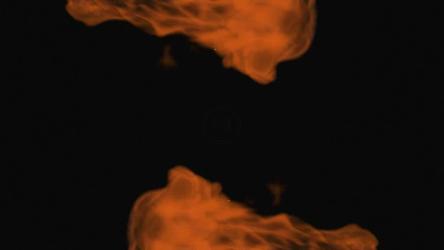 黑色背景上的两个橙色火焰[免费商用]