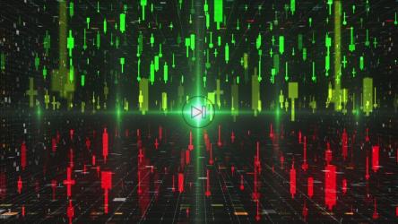 股票市场概念，3D[]