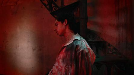 酷刑工具的阴影逼近，受害者深呼吸[免费商用]