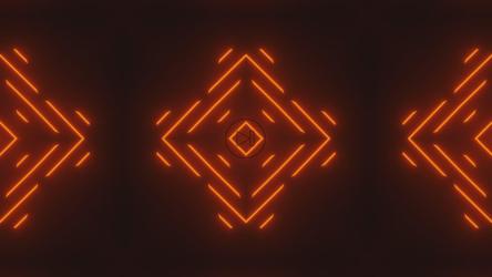 红色霓虹灯图案分为三棱镜[4K]