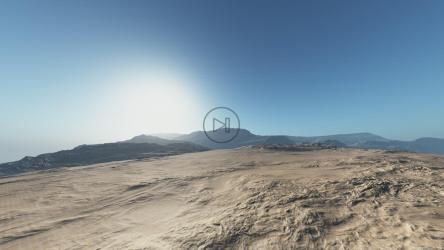 在晴朗的日子里在沙漠中低空飞行[4K]