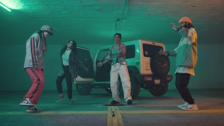 一群朋友跳舞的全镜头[免费商用]