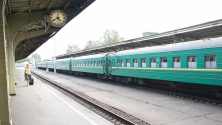 火车站拿着行李的女人[]