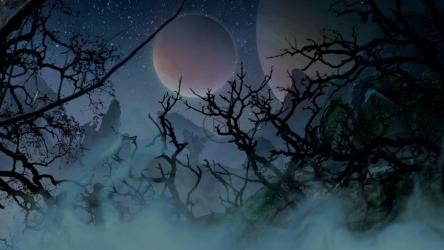 可以看到星空的令人毛骨悚然的墓地[]