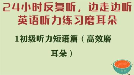 【英语磨耳朵】高效英语听力+英语口语练习