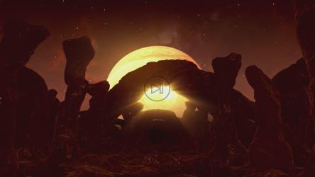 飞越一个有岩层的外星[4K]