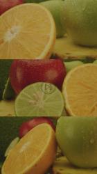 视频中的新鲜水果分为三部分[免费商用竖屏]