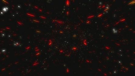 黑洞中的红色物质，循环视频[]