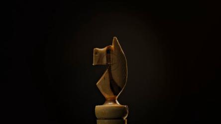 木制象棋骑士慢慢旋转[免费商用]