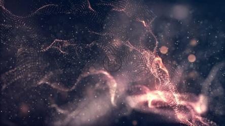 空间中的发光粒子网络[]