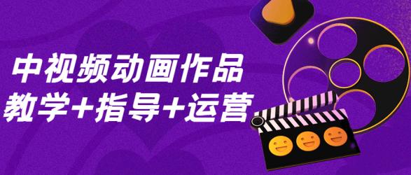 中视频动画作品教学+指导+运营
