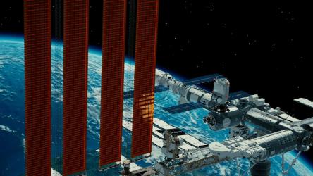 绕地球旋转的国际空间站[]