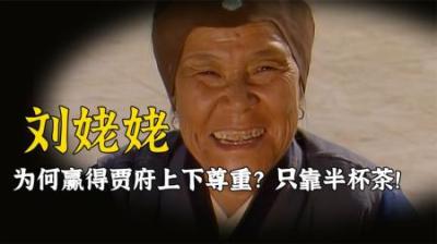 丑态百出的刘姥姥，为何能赢得贾府上下尊重？全靠贾母赏的半杯茶