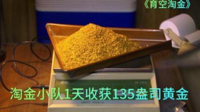 新一季淘金季来临，小队一天收获135盎司，价值18万美元黄金#淘金
