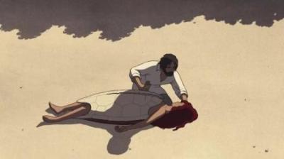 在一座荒岛上，遇见一个穿着龟壳的美女#动画解说 #动画小故事