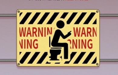 拉屎时千万别玩手机了，真的很危险！