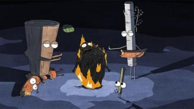 值得深思的隐喻动画，5棵树在冬夜自相残杀，用同伴的身体取暖！