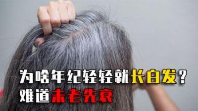 年纪轻轻就长白发，是未老先衰吗？白发拔1根长10根是真是假？