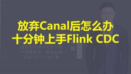 大数据技术之Flink CDC视频教程[ali]