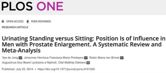 为什么更推荐男生坐着上厕所？