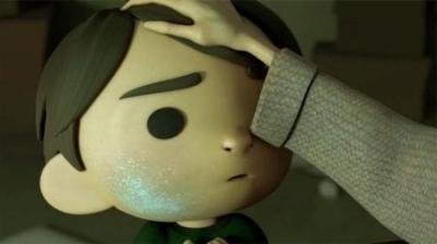 5岁男孩每见妈妈一次，脸上的印记就多一处，这部动画令人心碎