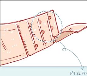 女生的内衣扣，为啥都是一排一排的？(图)