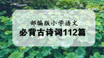 【完结】小学必备112首古诗词讲解篇[ali]