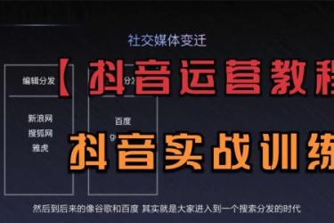 手把手教你抖音自媒体运营课[ali]