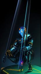 一个未来派机器人在激光束和空灵的雾下慢慢变形AI生成 AI Generated:一个最先进的未来主义机器人在强烈的激光束和空灵的雾的相互作用下发生了令人着迷的转变。