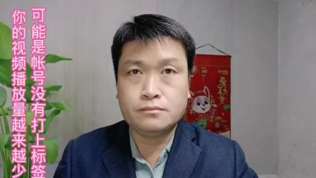 抖音视频播放量上不去，是因为抖音标签没有贴对