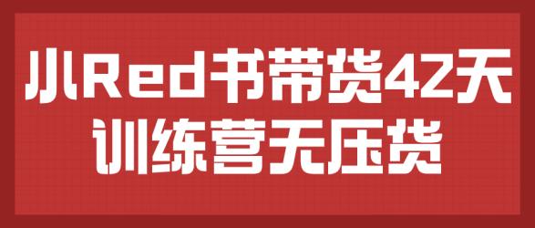 小Red书带货42天训练营无压货【吾爱收集】