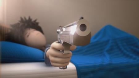 《闹钟》：《闹钟》：奥斯卡获奖短片，每天被无数闹钟吵醒，为了睡懒觉直接掏枪关闹钟