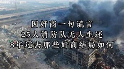 [视]2015年天津大爆炸，因奸商一个谎言，25名消防员全体丧生