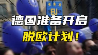 [视]欧盟出现危机，德国准备开启脱欧计划！欧洲“支柱国家”要撤？