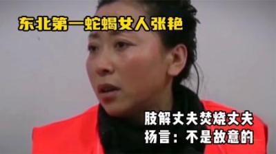 [视]东北女狠人张艳，肢解丈夫焚烧尸体，“不是故意的”