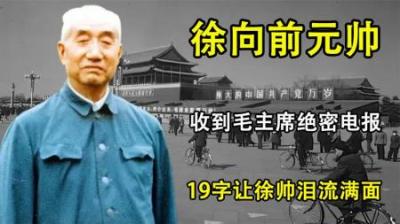 [视]1976年，徐向前元帅收到毛主席绝密电报，19个字让徐帅泪流满面