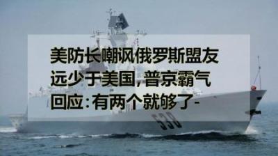 [视]美防长嘲讽俄罗斯盟友远少于美国，普京霸气回应：有两个就够了