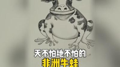 [视]天不怕地不怕的非洲牛蛙有多猛 #动物 #非洲牛蛙 #神奇动物