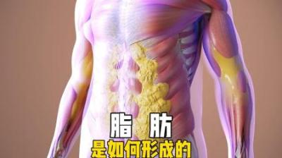 [视]脂肪是怎么形成的，每天吃的食物都去哪里了？ #涨知识 #脂肪